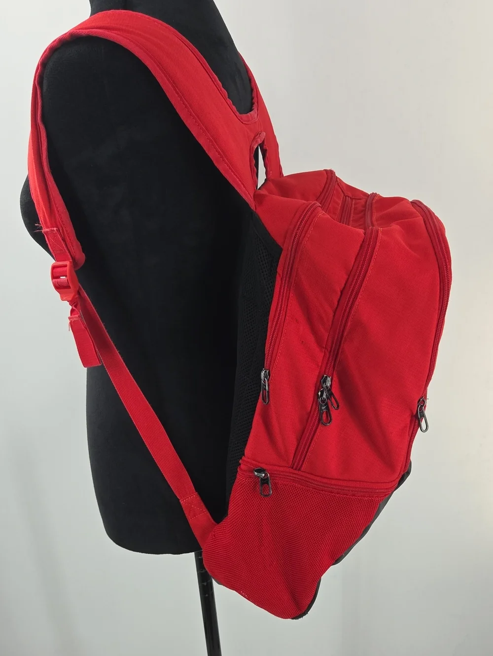 Nike Extra Large Red and Black Backpack with White Swoosh. Tons Of Storage Space